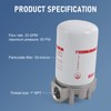 DICMIC High Flow Fuel Filter, 1” NPT 30 Micron Spin-on