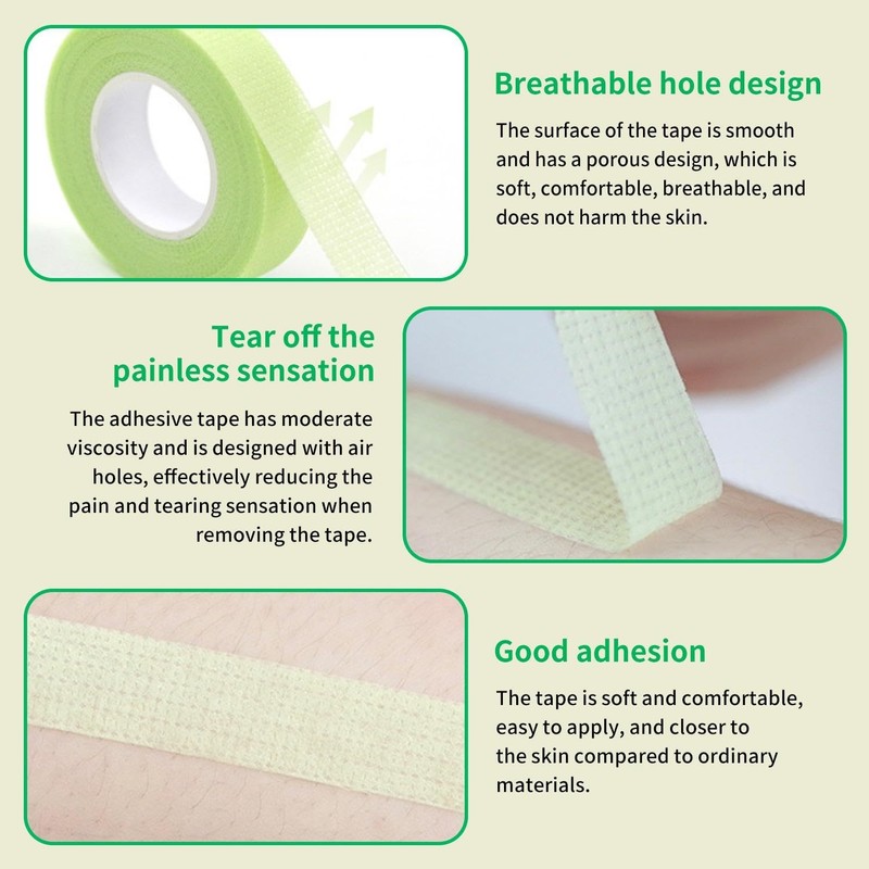 WUFGWBD 10 Pieces Of Eyelash Tape, Easy-To-Tear Breathable Isolation Tape,