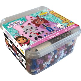 Hama Perlen Gabby's Dollhouse 8754 Ironing Beads Maxi Box with Approx. 900 Maxi Beads, Creative Craft Fun for Young and Old