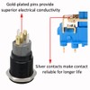 ESUPPORT 19mm 12V 3A Car Purple LED Light Angel Eye