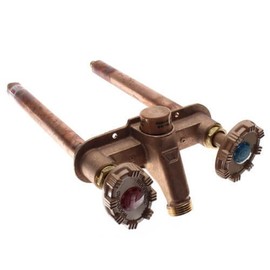 Woodford 22PX-12-MH Horizontal Freezeless Faucet Provides Hot and Cold Water- With 1/2 Inch Pex Connections