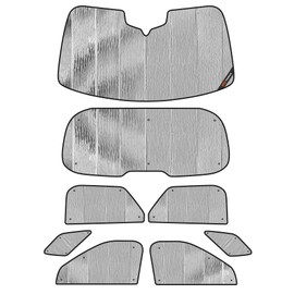 Pigenius Windshield & Side Sunshade for Ford Explorer (2020-2025) | Thick Foam Armor Custom Fit Full Vehicle Set (8-Piece)