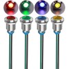 KILIGEN 4pcs 12mm 3V-4.5V-5V-6V-7.5V-9VDC LED Waterproof Indicator Light Pilot Light