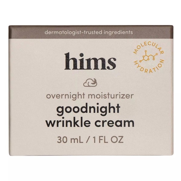 Goodnight Wrinkle Cream for Men - Fine Lines, Puffiness, Dark