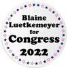 Blaine Luetkemeyer for Congress 2022-3 Inch Circle Sticker 3" x