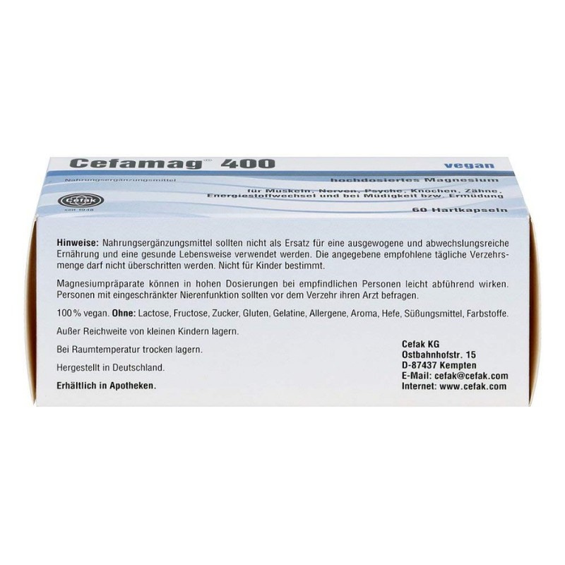 CEFAMAG 400 Hard Capsules