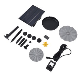 Outdoor Solar Powered Water Pump Kit 4W Watering Pond Pump for Bird Bath Garden Backyard Pool Fish Tank DC 4.5 to 10V