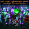 Halloween Lighted Skeleton Decor Outdoor, Solar Powered Realistic Scary Graveyard