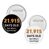 2 Pcs Happy 60th Birthday Button Pins, It's My 60th