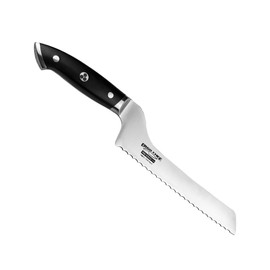 Ergo Chef Pro Series 2.0 8-Inch Serrated Offset Bread & Deli Knife – Forged High Carbon 7Cr17MoV Stainless Steel Blade with Ergonomic Pakkawood Handle for Smooth Cutting