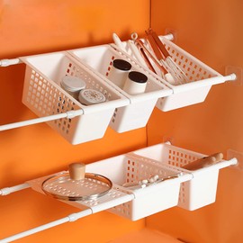 Venupple Shower Rod Holder, 8 Packs Tension Curtain Rod Bracket No Drilling, Adhesive Shower Rod Retainer Shower Curtain Rod Holder | Shower Curtain Rod not Included Transparent