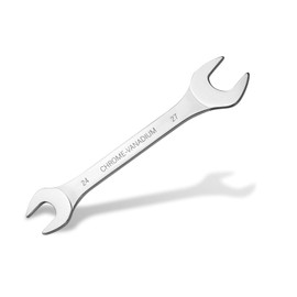 FLZOSPER 24mm×27mm Super-Thin Open End Wrench，Metric Slim Spanner，Flat Head Chrome Vanadium Steel With Mirror Polish