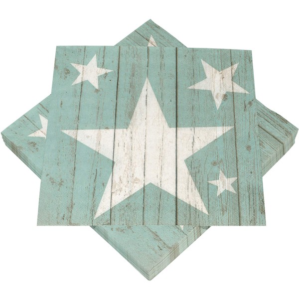 HEKU 100 napkins, 3-ply, 33 x 33 cm, star motif