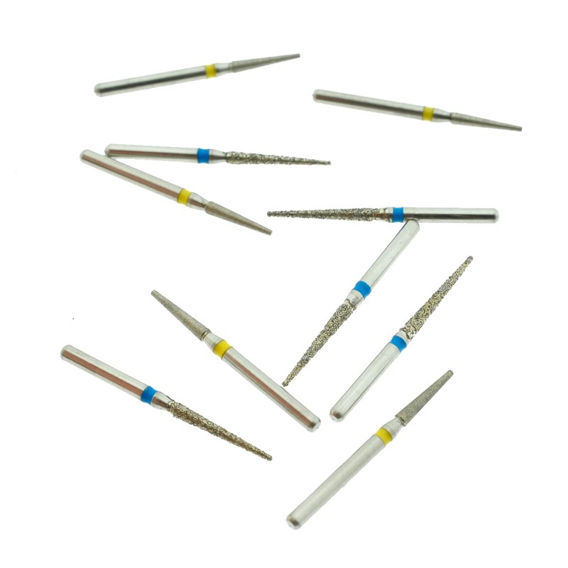 Kit 10 Fresas de Diamante Ultra Fino Punta de Lapiz