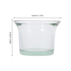 Abaodam 2Pcs Glass Replacement Feeder Cups for Hummingbird Wild Bird Feeders Durable Outdoor Accessories for Garden Balcony Weather Resistant Easy to Clean