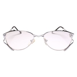Womens Old Fashioned Vintage Silver 2.25 Reading Glasses