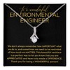 Environmental Engineer Necklace Message Card Box Alluring Standard - We