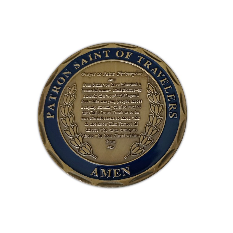 St.Christopher Patron Saint Of Travelers Commemorative & Collectible Coin for