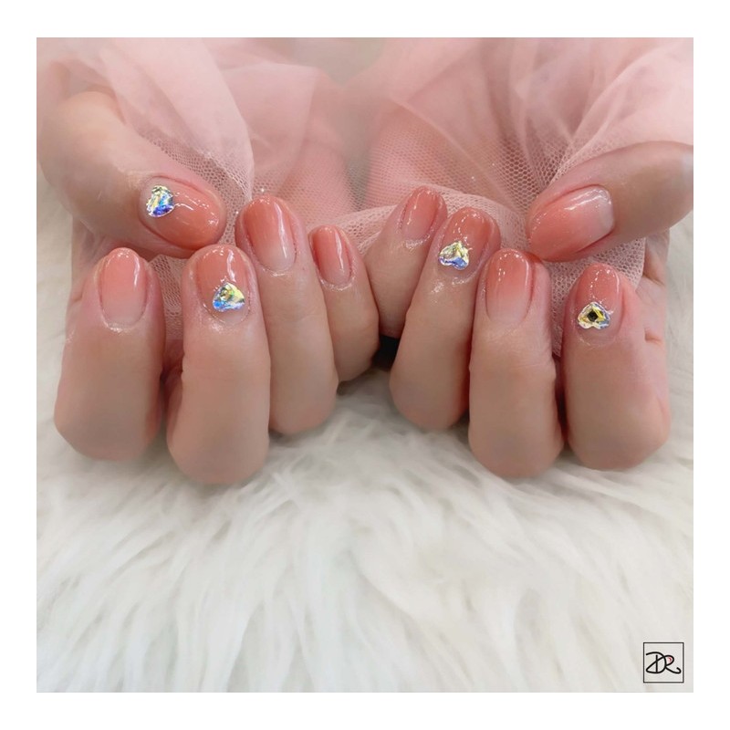 Next day delivery⭐Autumn gradient heart nail⭐ / 다음날 발송⭐가을 그라데이션