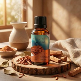Aceite Esencial De Sandalo 30 Ml, 100% Puro Y Natural