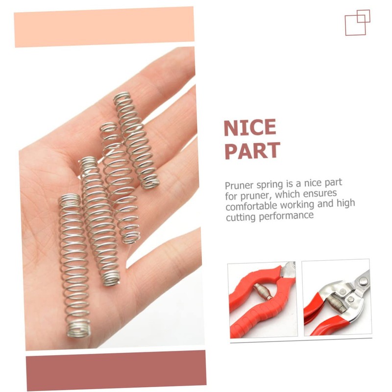 Kichvoe 20pcs Stainless Pruner Springs Replacement Parts for Flower Pruners