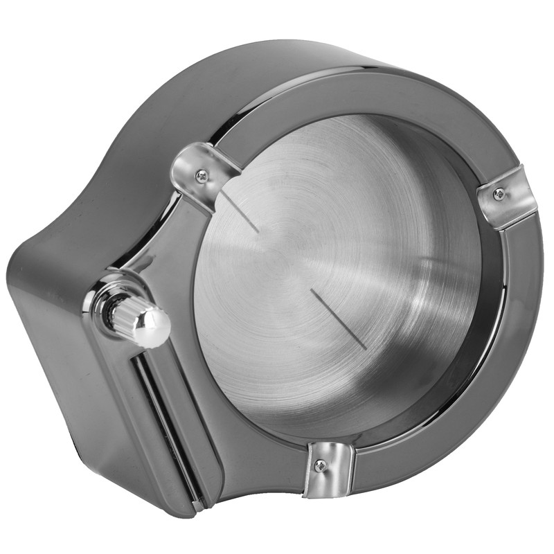 Stainless Steel Ashtray with Matches Lighter Function for Home Office