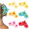 CURASA 6Pcs Hawaiian Flower Hair Claw Clips for Women Girls