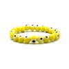 Embrace Optimism & Joy: Handmade Yellow Evil Eye Charm Bracelet