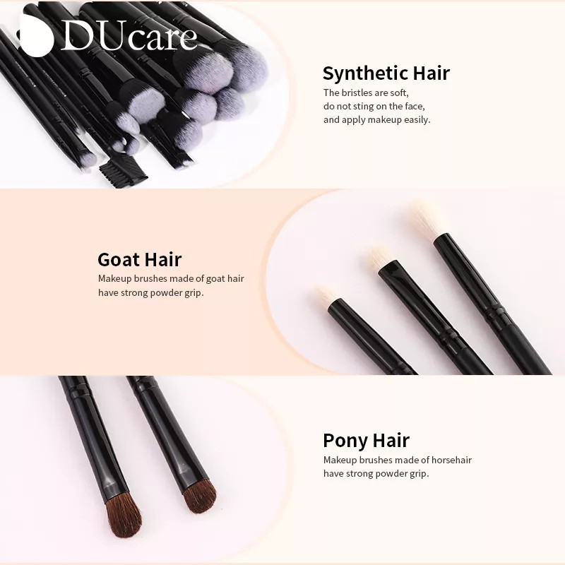 DUcare Juego De Brochas De Maquillaje Ducare (15 Unidades)