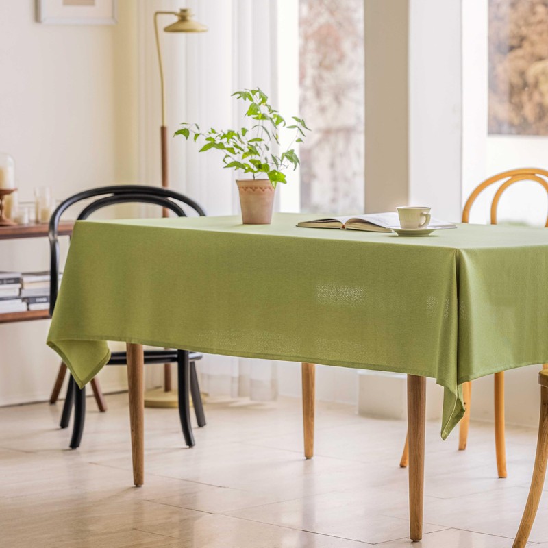 Home Brilliant Cloth Tablecloth 140CM X 260CM, Extra Large Green