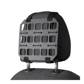 HZEL Car Headrest Organizer Rigid MOLLE Panel, Tactical Vehicle Seat Back Gear Rack EDC Pouch Tool, Modular Backpack Insert Panel for Truck Equipment Mount, Universal Automotive Accessories