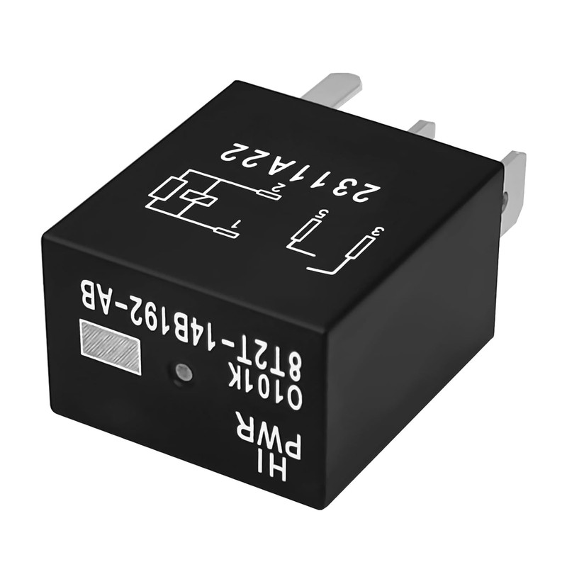 4-Pack Automotive Relay 8T2T-14B192-AB 12VDC 4-Pin Plug-in Replacement Compatible with