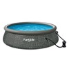 Funsicle QuickSet Ring Top Above Ground Swimming Pool, Herringbone -