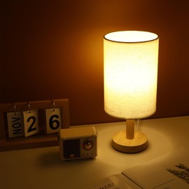 Warmhm Lampshade for Table Lamp, Vintage Fabric Replacement Shade Lampshade Linen Beige Night Light Lamp Cover for Pendant Lamp Table Lamp Home Hotel