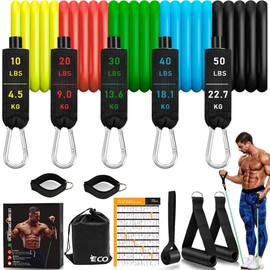iECO Training Tube, Tube Training, Muscle Training Tube, Rubber Tube, Muscle Training, Fitness Tube, Home, Muscle Training Goods, Instruction Manual and Storage Bag Included
