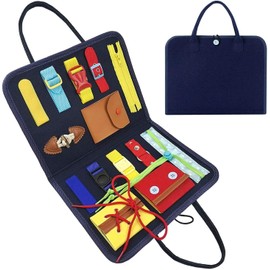 Fitall Busy Board Montessori Toys for Toddlers Sensory Toys Learning Basic Dress Skill