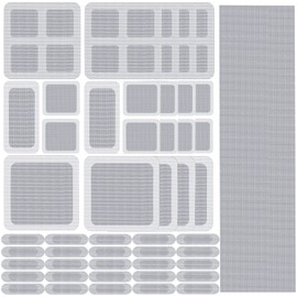 6.56ft + 20 pcs Windows Screen Repair Tape Patches, VEINARDYL Self-Adhesive Screen Door Stickers Replacement Repair Kit Mesh Repair for Repairing Holes Tears