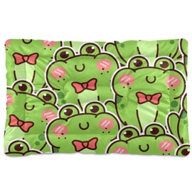 xigua Cute Frog Pet Bed, Soft Anti-Slip Dog Cat Bed Pet Mattress for Small Medium Large Dogs and Cats, 24 x 18 Inch