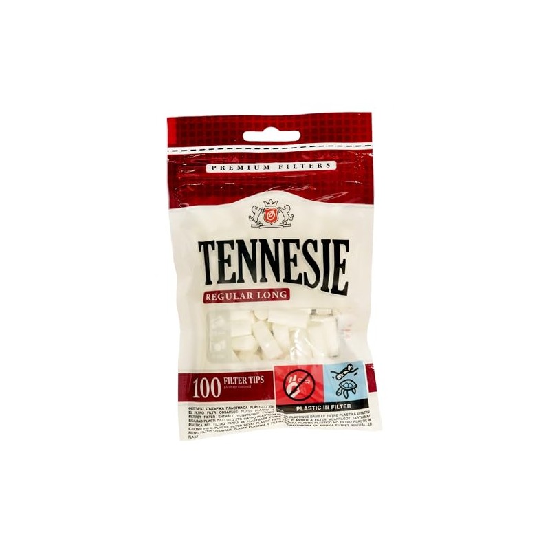 Tennesie Regular 8mm Long Premium filters x 100