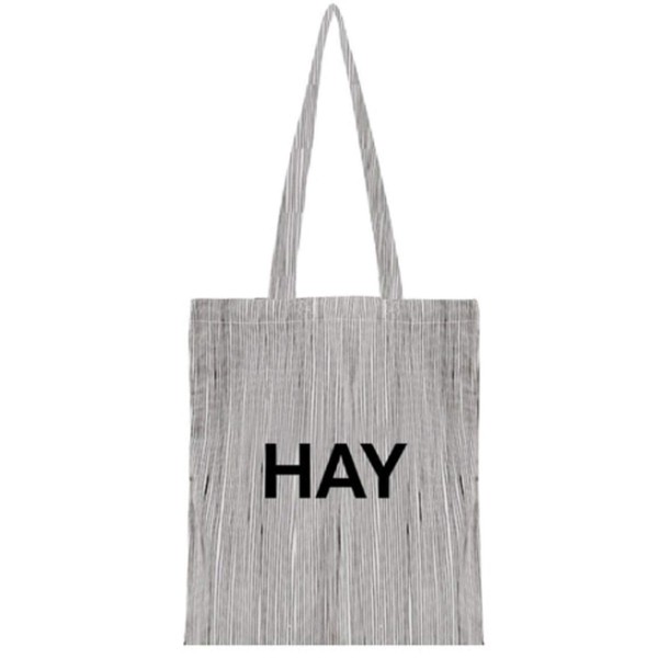 Hay 700111 700185 Tote Bag, Men's, Women's, Cotton Bag, Black Dot Stripe, Stripe