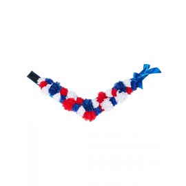 LeMieux Toy Pony Flower Sash - Colorful Red White & Blue Flower Garland - Congratulate Your Winning Toy Pony - Suitable for Ages 3+