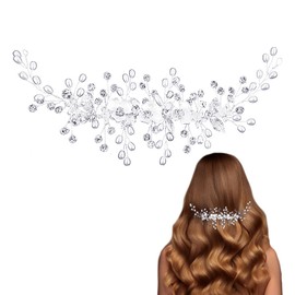 1 Piece Bridal Hair Accessories, Pearl Hair Accessories for Women, Bridesmaid Hair Accessories, Hair Vine Crystal Accessories, Fashion Accessories (Silver)