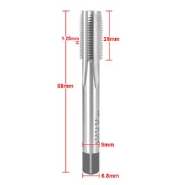 ATOPLEE Metric Thread Tap,M12 HSS 6542 Right Hand Thread Tap (M12x1.25)