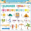 Summer Bulletin Board Decorations Set,70 Pcs Beach Hawaiian Tropical Marine