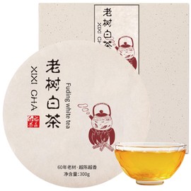 XIXICHA White Tea, White Tea Mochi, 10.6 oz (300 g), Rich in Antioxidants, White Tea, Tea Leaves, Chinese Tea, Organic White Tea, Additive-Free, No Pesticides