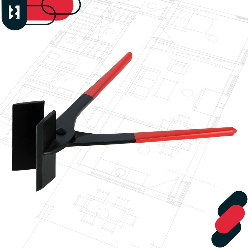 KOTARBAU® Sheet Metal Pliers 100 mm Straight 0º Forged Folding