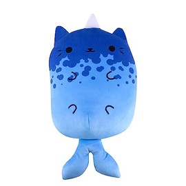 Cats vs. Pickles - Jumbo - Narwhal - 8.6/'' Super Soft and Squishy Stuffed Bean-Filled Plushies - Great Toys for Kids Age 5-7. Collect These as Desk Pets, Fidget Toys, or Sensory Toys., Misc V1163