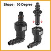 Partuto 9.89mm SAE to 10.5mm 90 Degree Fuel Line Hose