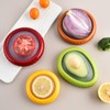 rimzuej Fruit and vegetable Anti-oxidation Storage Box,Silicone Fruit Storage Box,