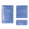 3Pcs Aluminum Splint First Aid Splint Easy Cutting Breathable Splint